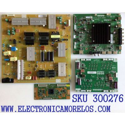 KIT DE TARJETAS PARA TV VIZIO / NUMERO DE PARTE MAIN 3665-0402-0150 / 0171-2272-6603 / T-CON LJ94-37393E / LED DRIVER 3665-0072-0111 / 0171-2471-0122 / FUENTE 0500-0505-2530 / FSP285-2PZ01 / 050005052530 / PANEL LSC650FN04 / MODELO M65-E0 LAUSSOKT